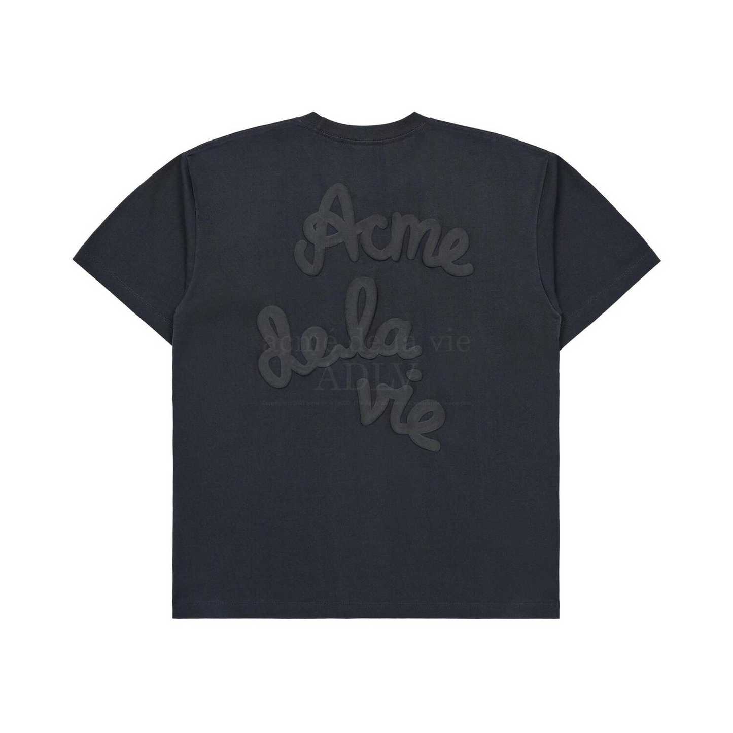 ADLV Embossing Script Logo Charcoal Tee