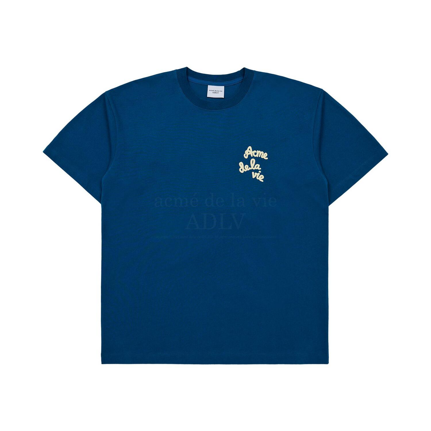ADLV Embossing Script Logo Blue Tee