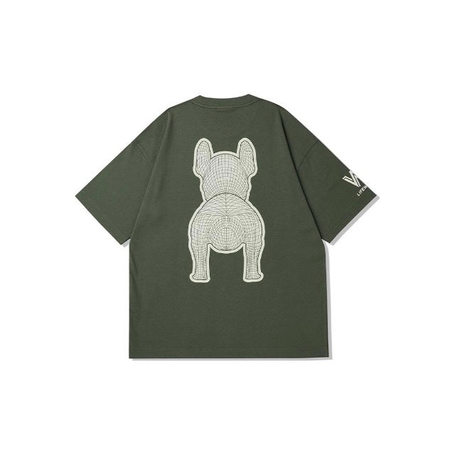 LifeWork Mascot White Khaki Tee