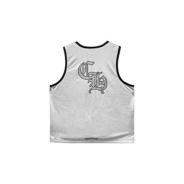 Chrome Hearts Reversible Mesh Black Grey Basketball Jersey