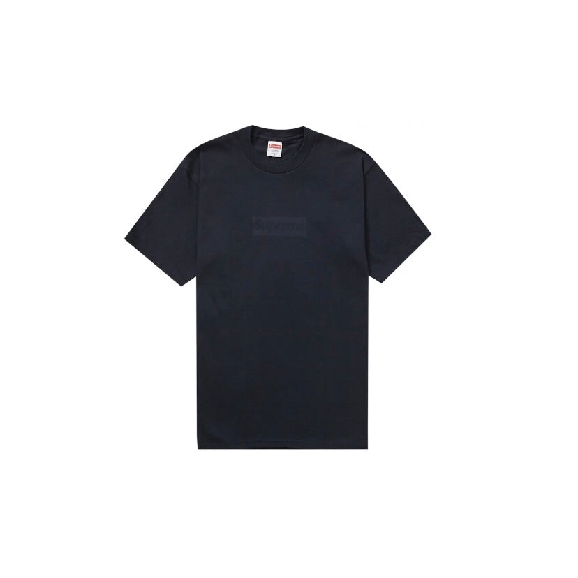 Supreme Tonal Box Logo Navy Tee