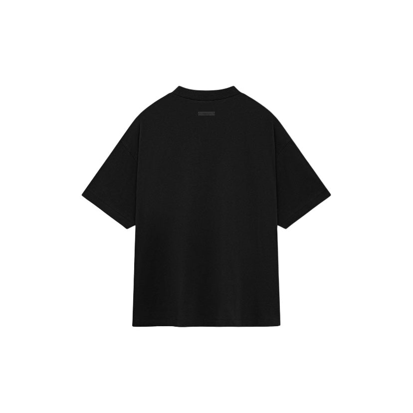 Essentials FW24 Black Jersey Crewneck Tee