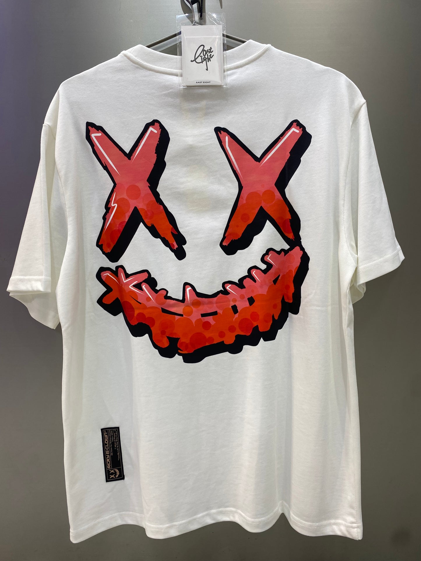 Rickyisclown White Red Smiley White Tee
