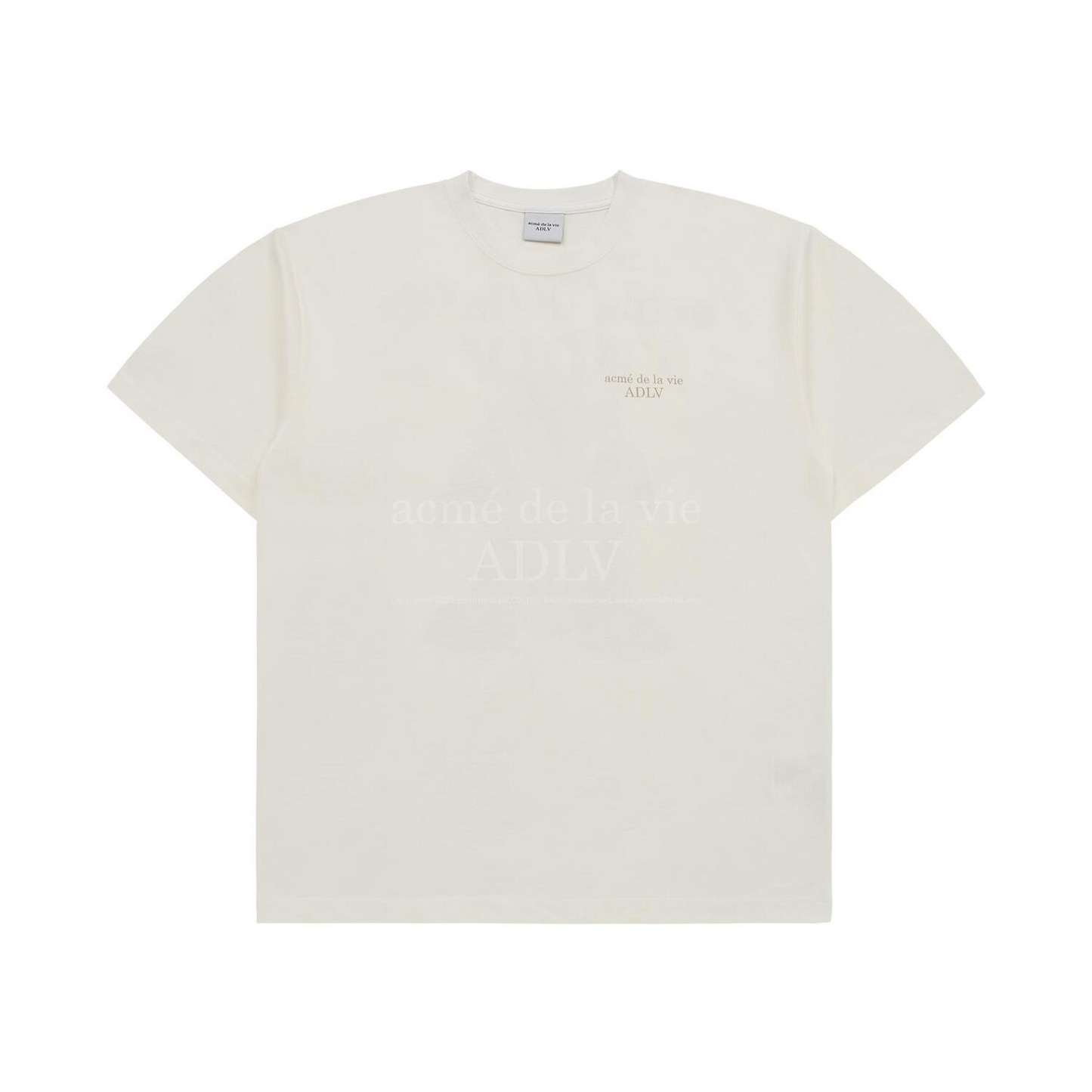 ADLV Fuzzy Dragon Artwork Cream Tee