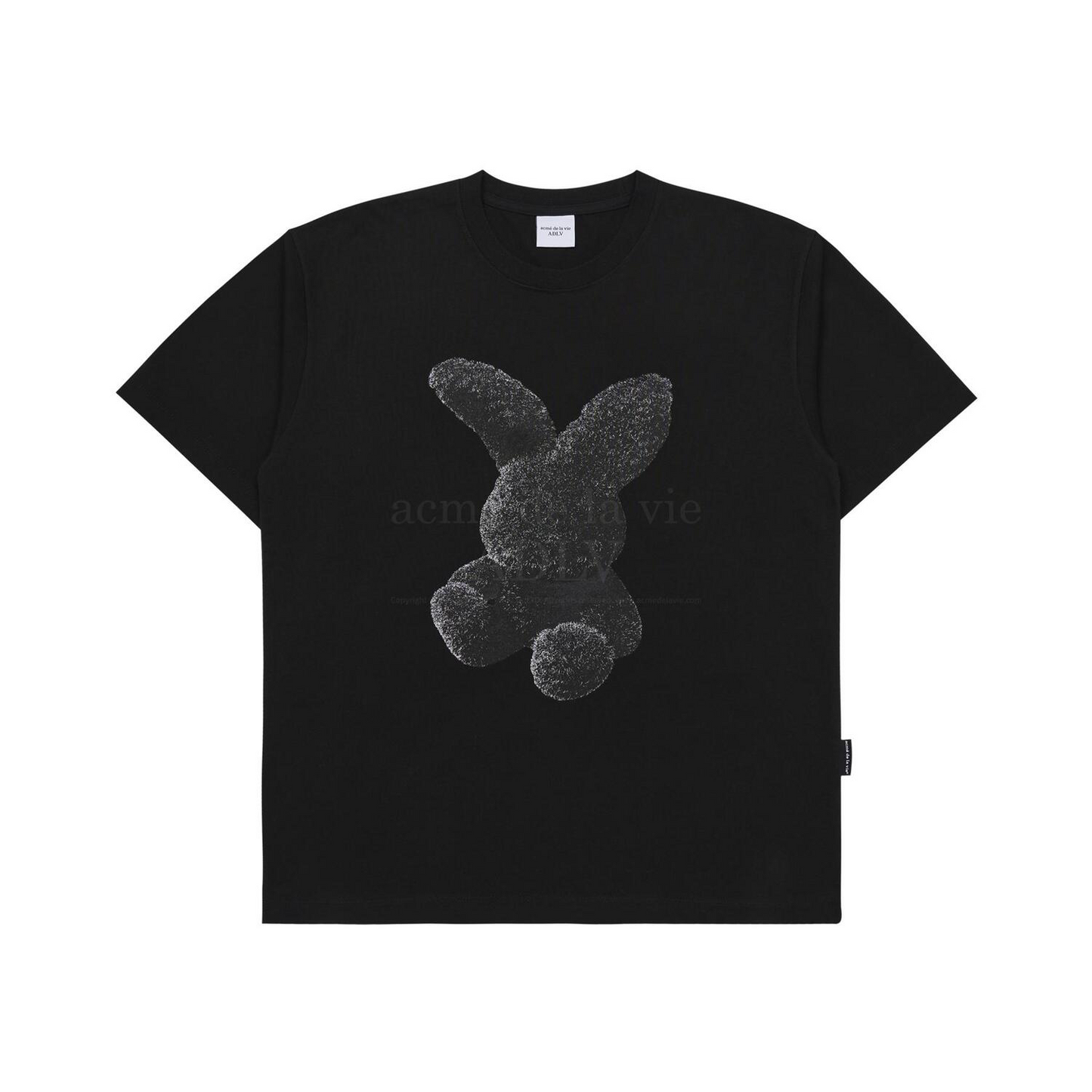 ADLV Fuzzy Rabbit Black Tee