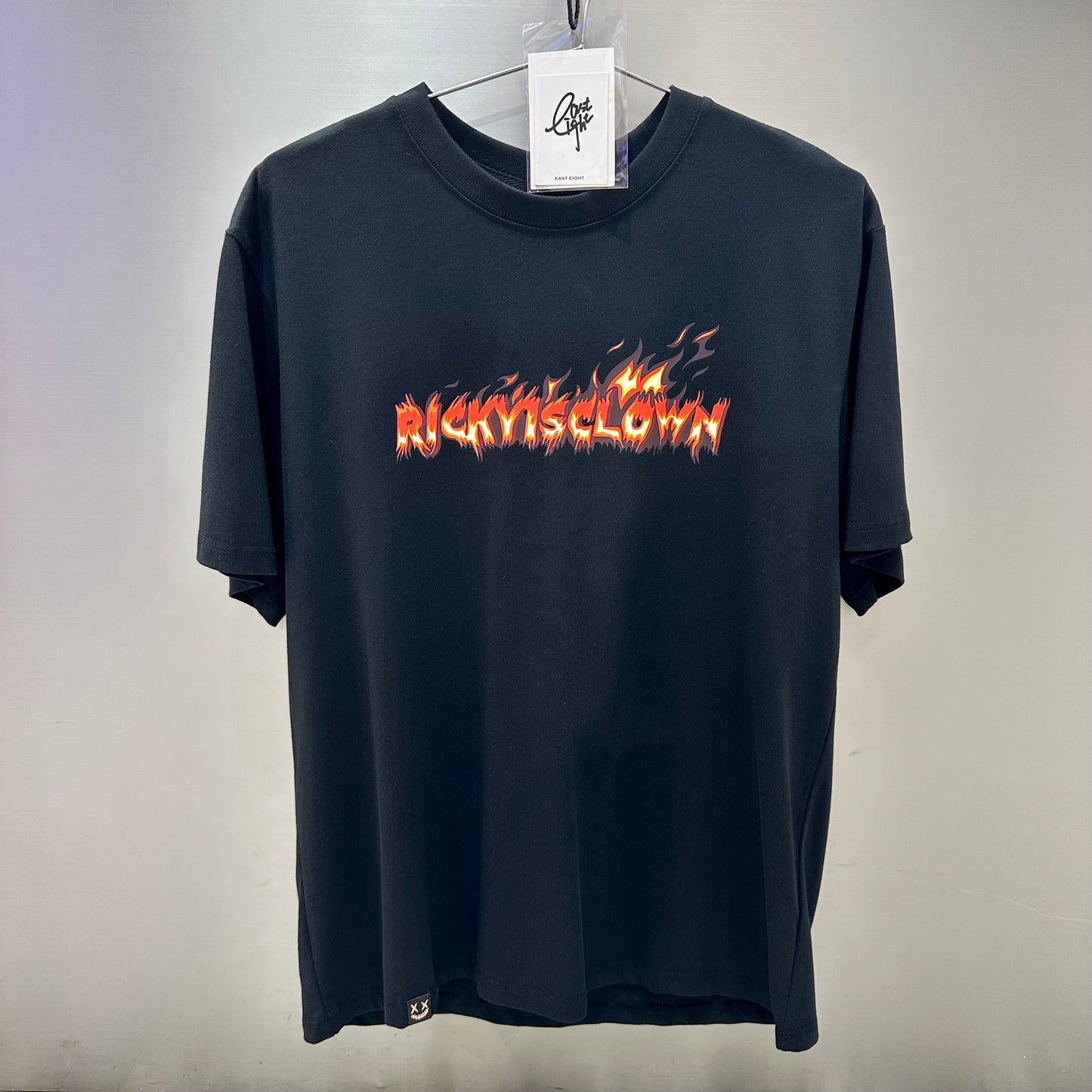Rickyisclown Flame Smiley Black Tee
