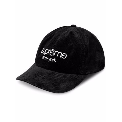 Supreme Classic Logo 6-Panel Black Cap – EastEightSG