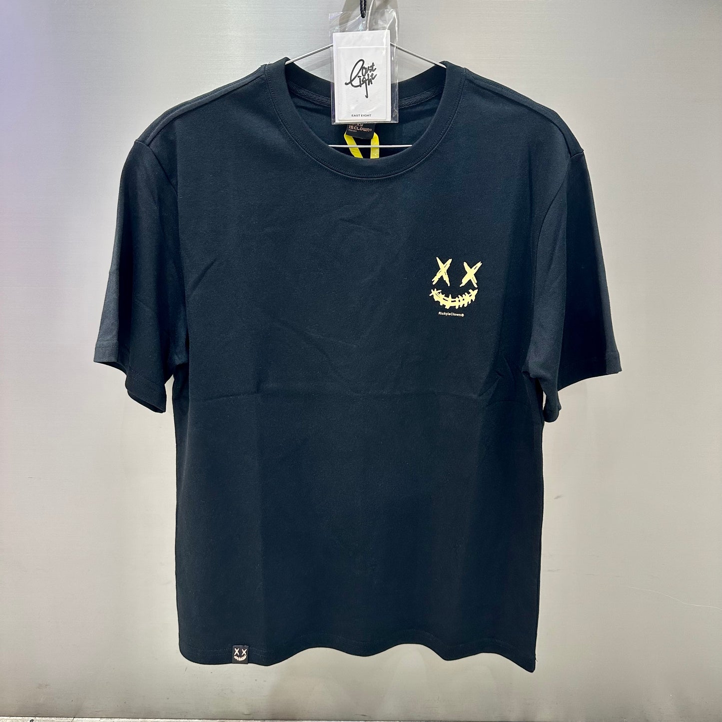 Rickyisclown Gold Foil Smiley Black Tee