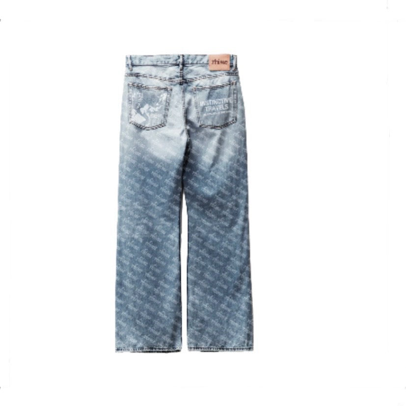 Rhime Seconds Into The Future Denim Blue Pants MrMEE