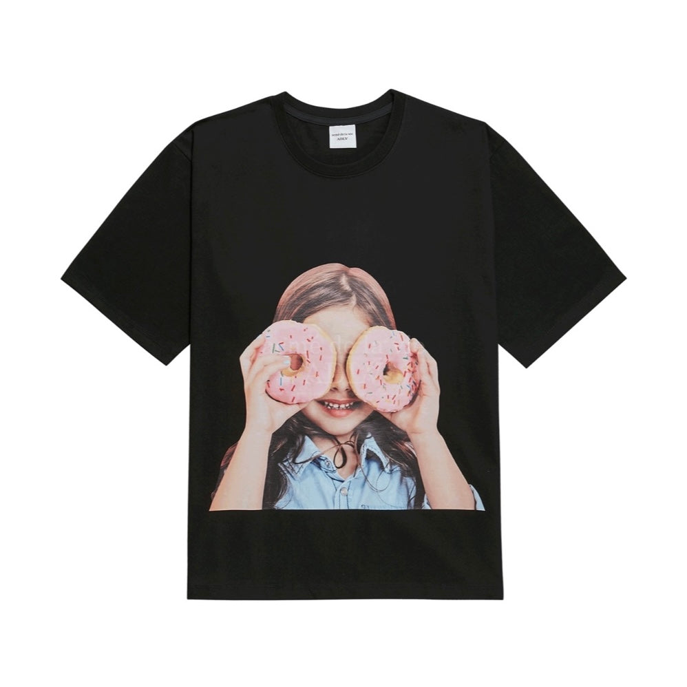 ADLV Baby Face Donut 3 Black Tee