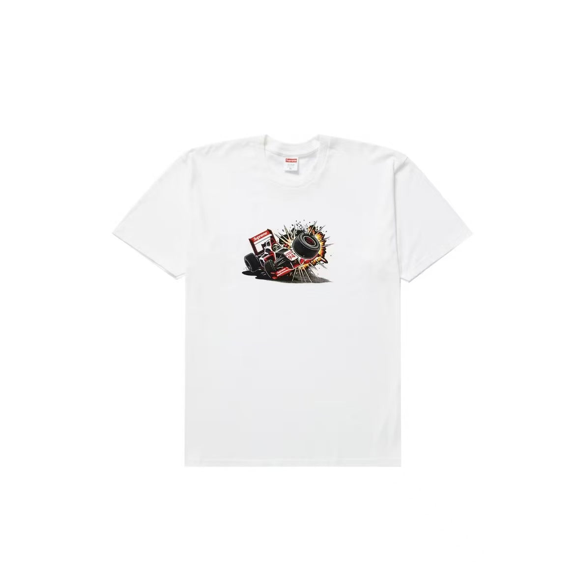 Supreme Crash White Tee CRZ