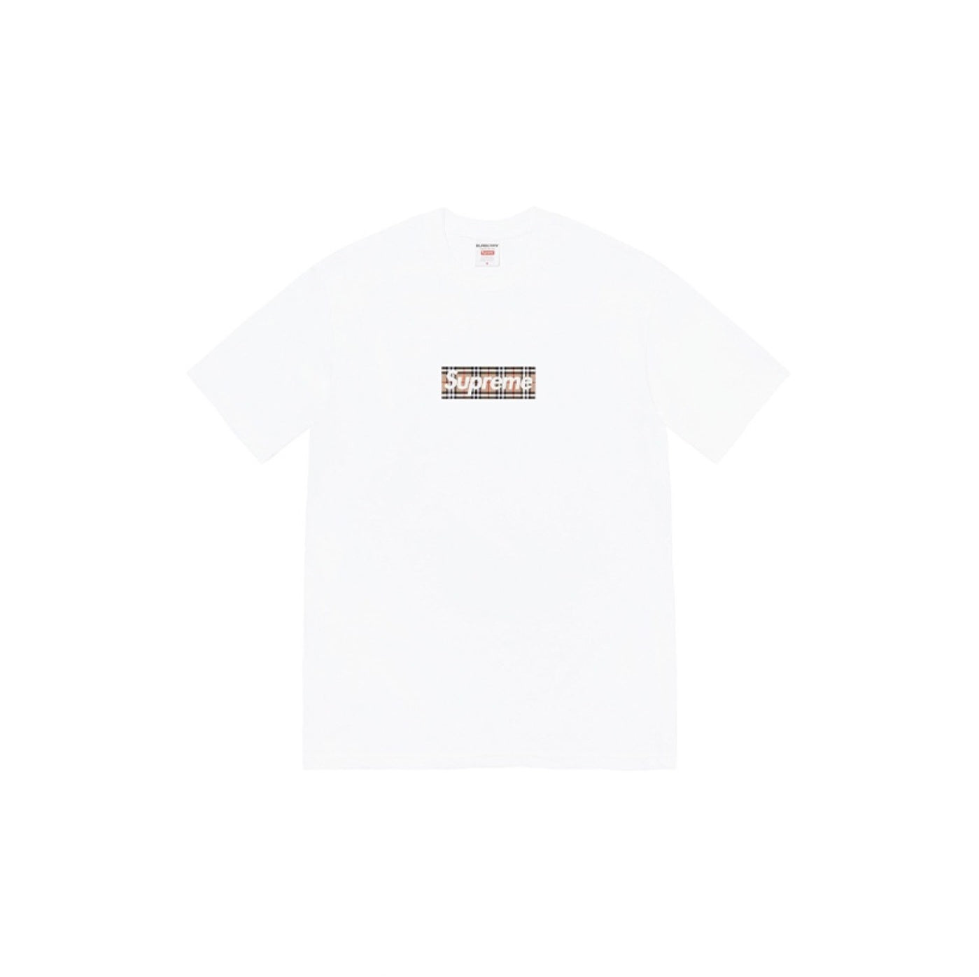 Supreme Burberry White Tee