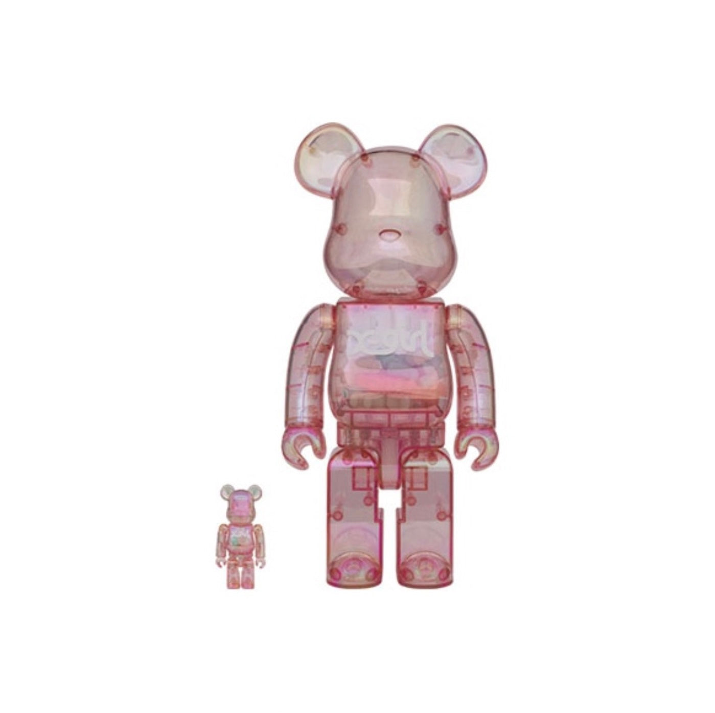 Bearbrick X-Girl 2020 Clear Pink 100% & 400% – EastEightSG