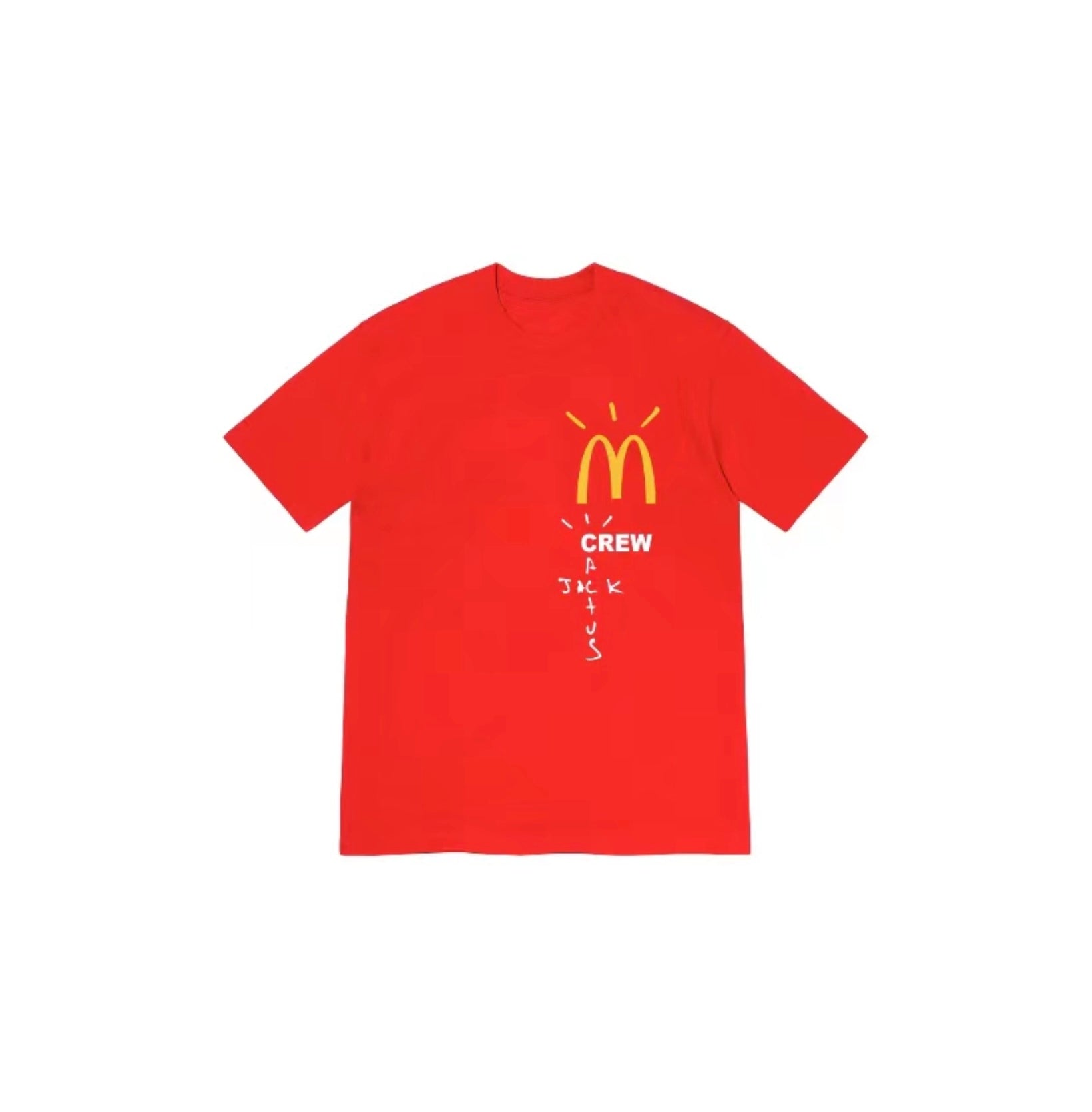 Travis Scott Cactus Jack McDonald Crew Red Tee