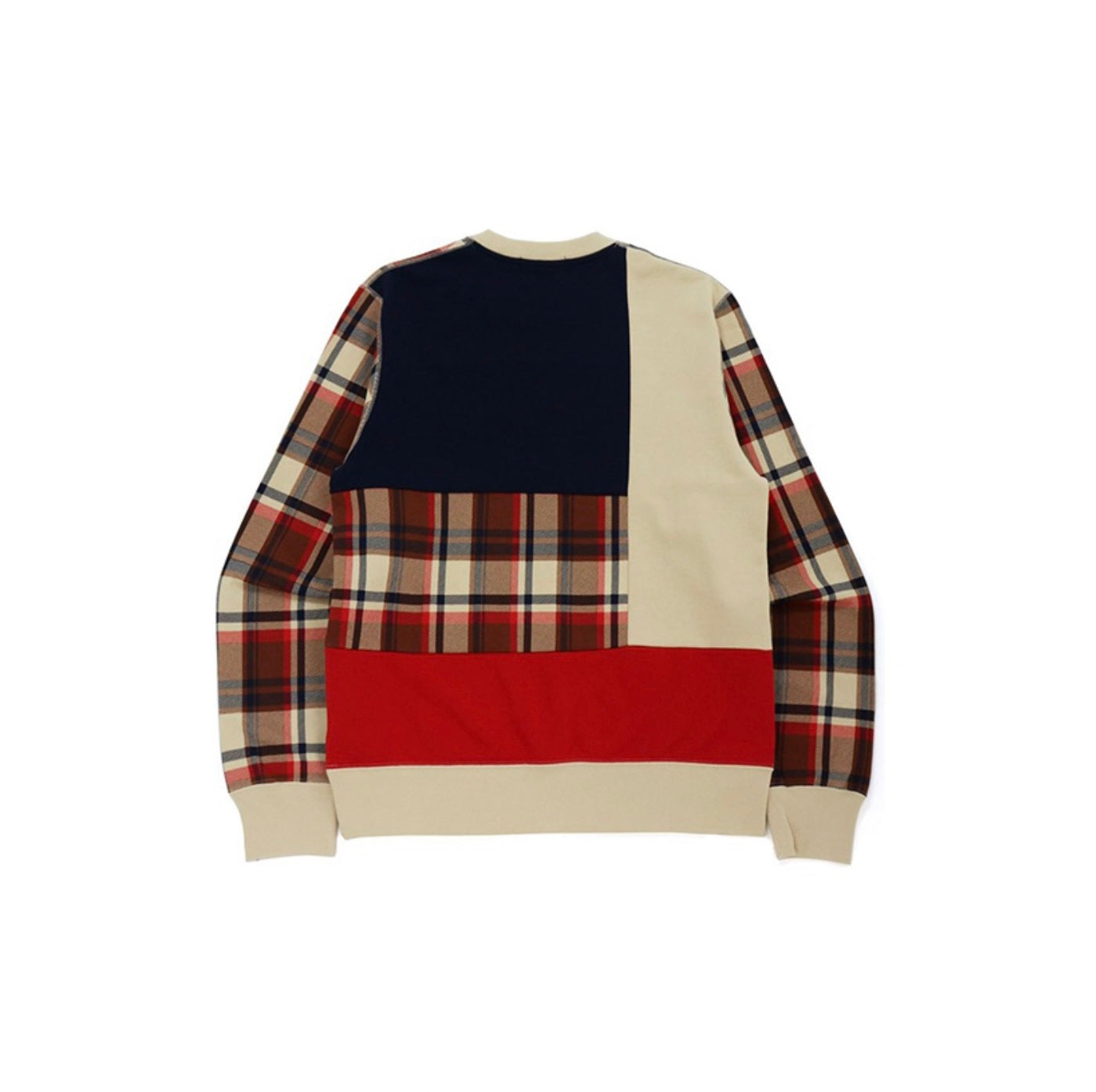 Bape Check Ape Head Red Crewneck