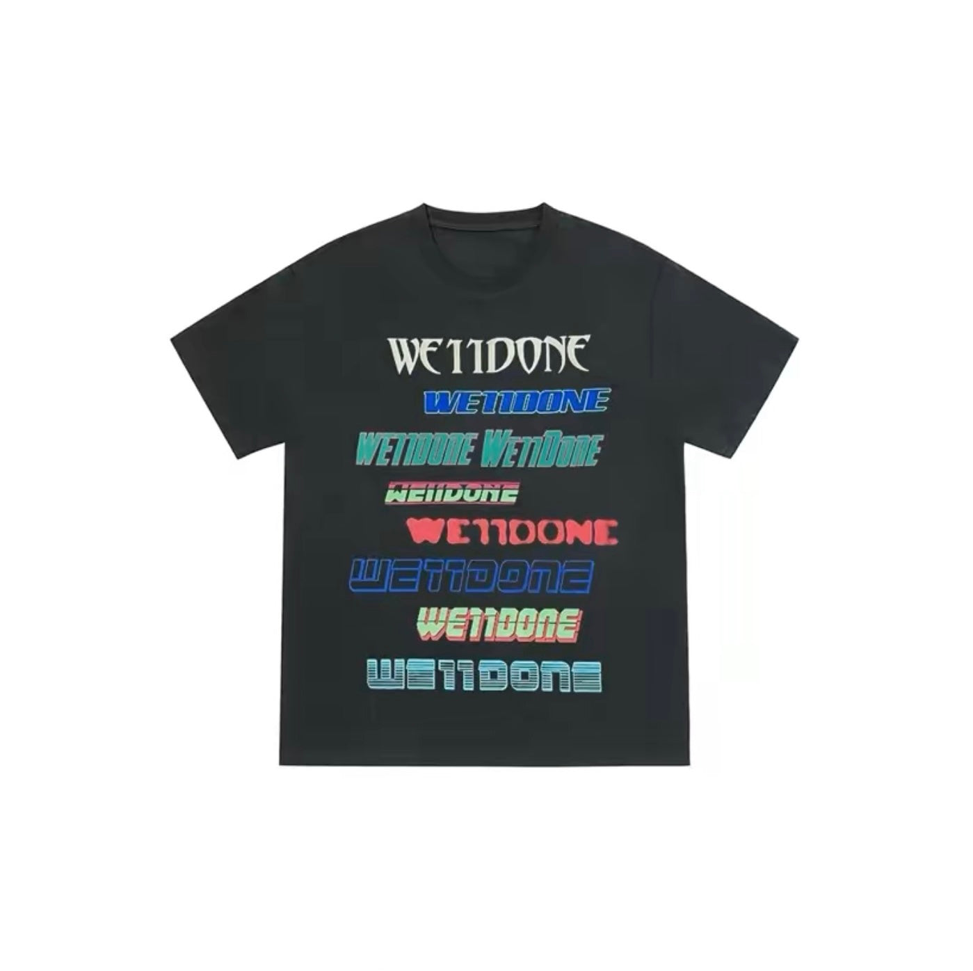 Welldone Multi Logo Charcoal Tee