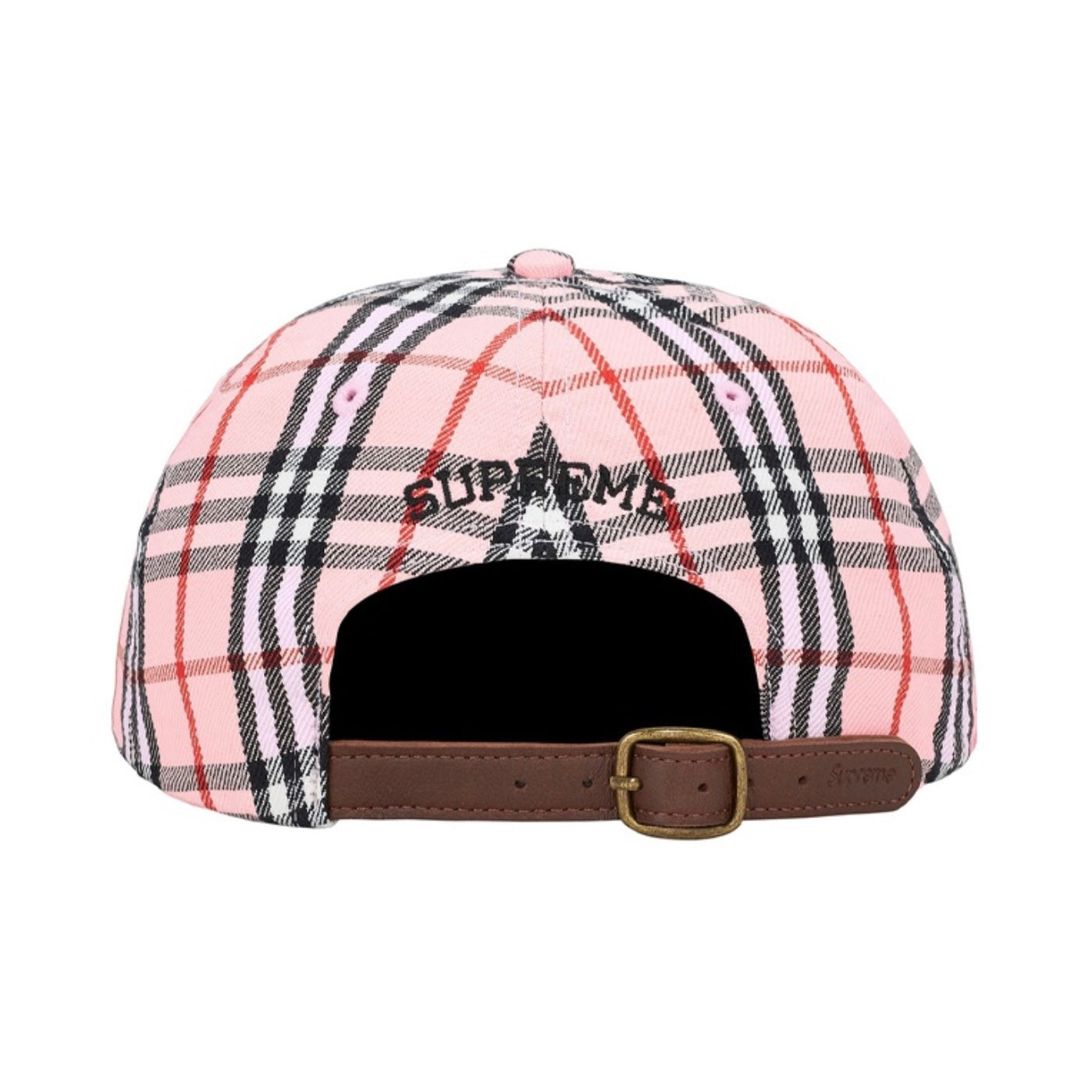 Supreme Burberry Denim 6-Panel Pink Cap
