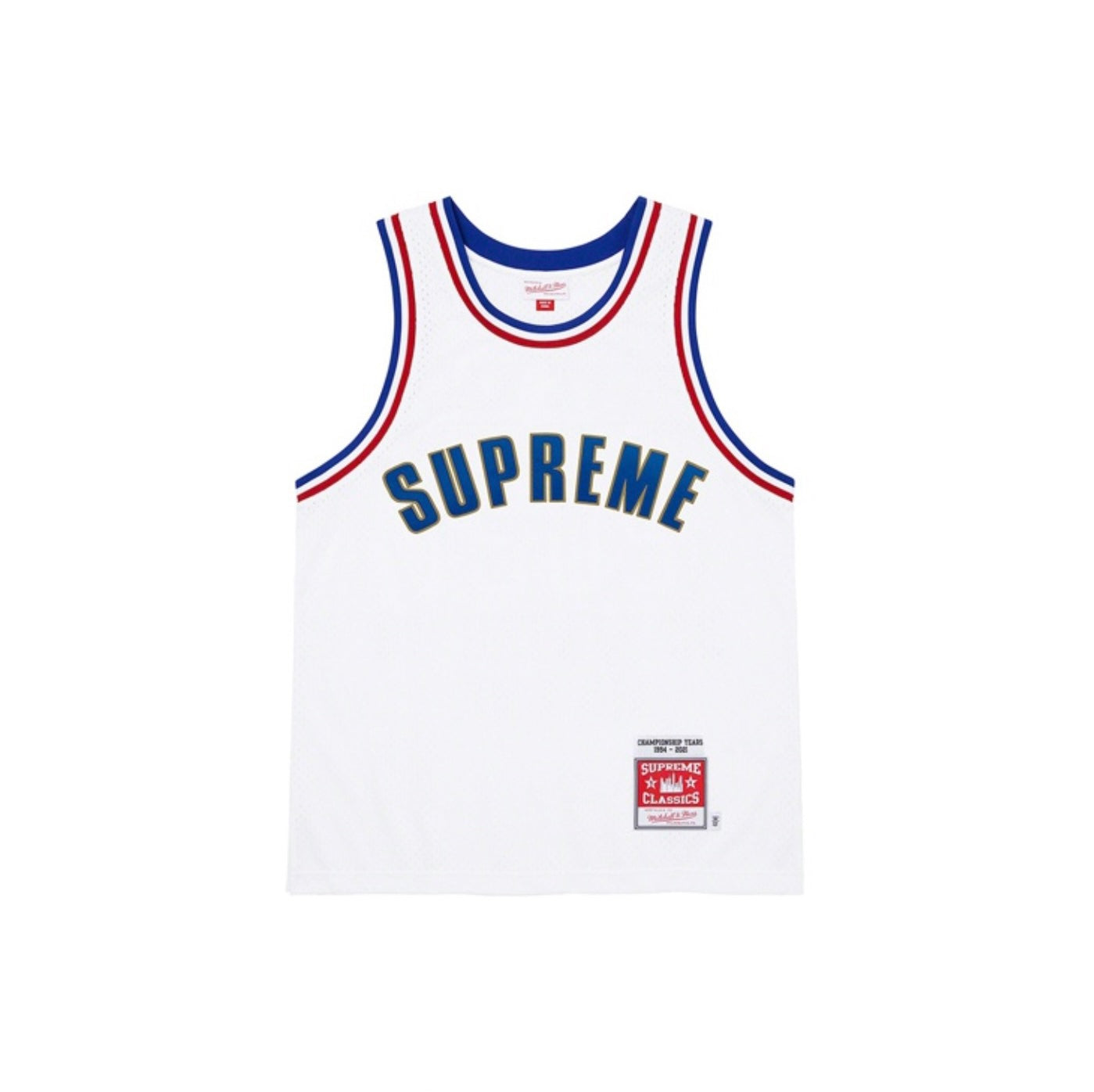 Supreme Mitchell & Ness White Basketball Jersey