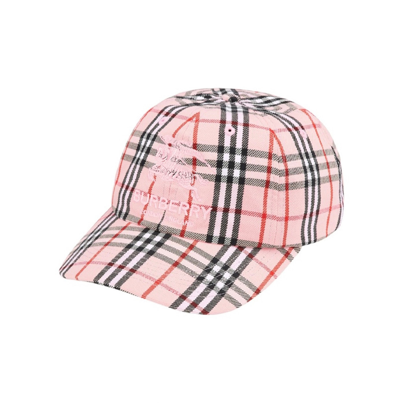 Supreme Burberry Denim 6-Panel Pink Cap