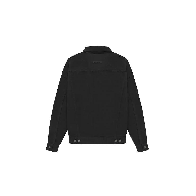 Essentials FW23 Jet Black Denim Jacket