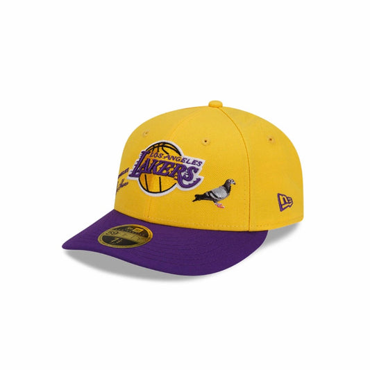 New Era Lakers Staple Yellow Cap