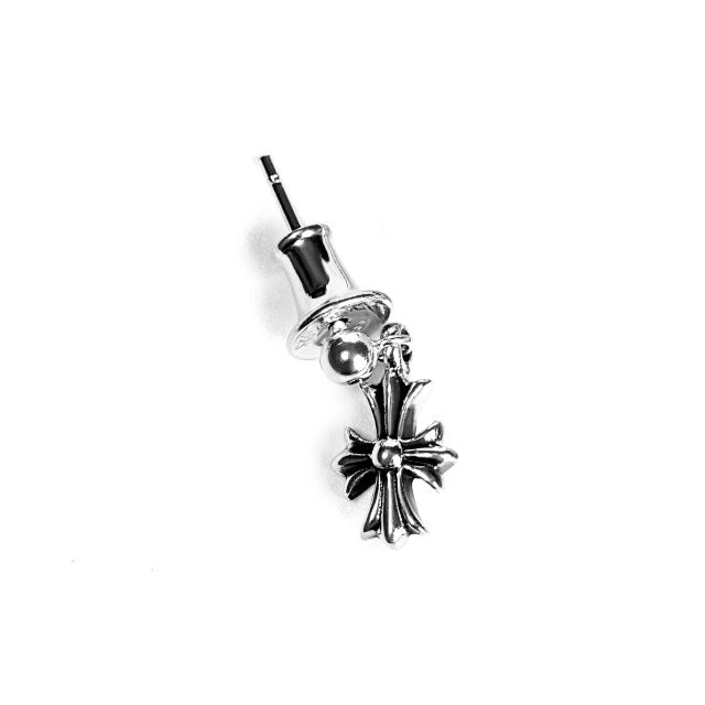 Chrome Hearts CH Cross Baby Fat Silver Earring