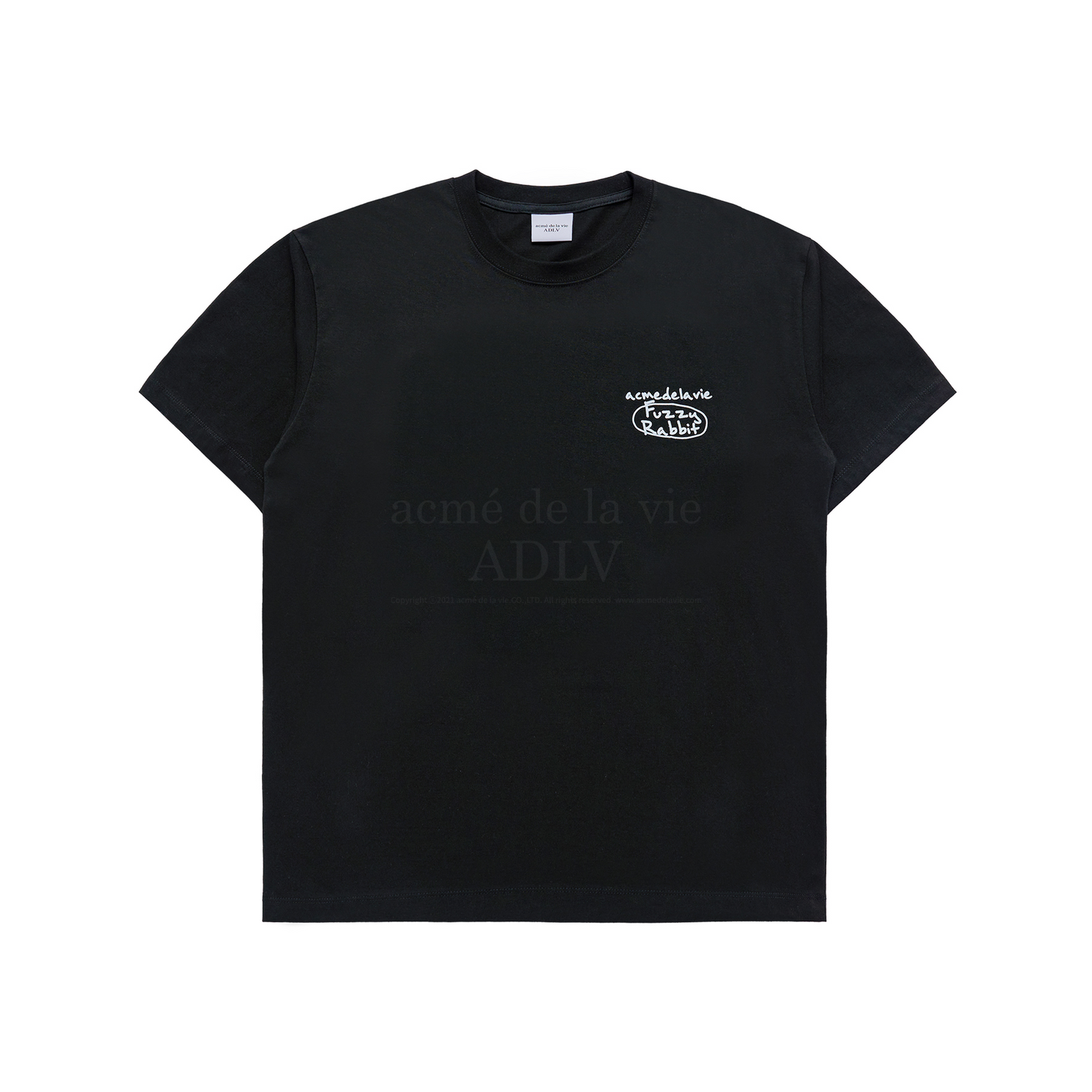 ADLV Graffiti Fuzzy Rabbit Black Tee