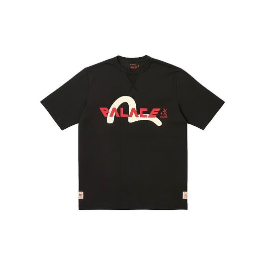 Palace Evisu Logo Black Tee