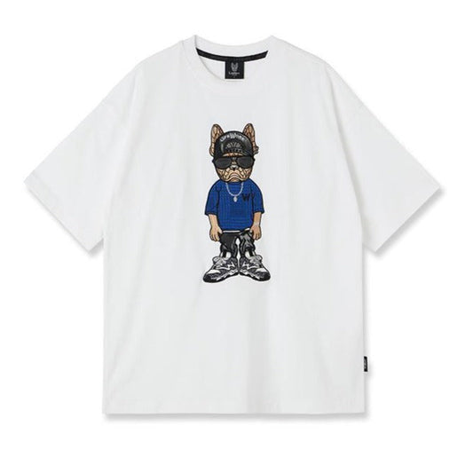 LifeWork Snapback Hip Mascot White Tee