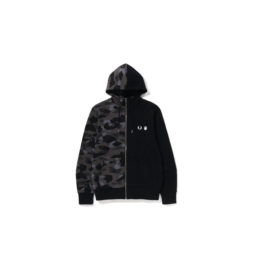 Bape Fred Perry Split Camo Black Jacket