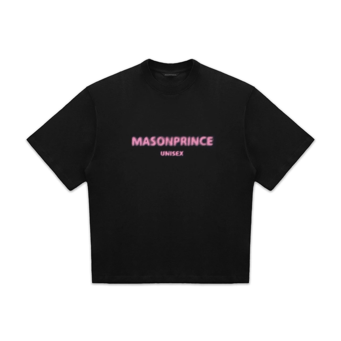 Masonprince Faded Logo Pink Black Tee JM
