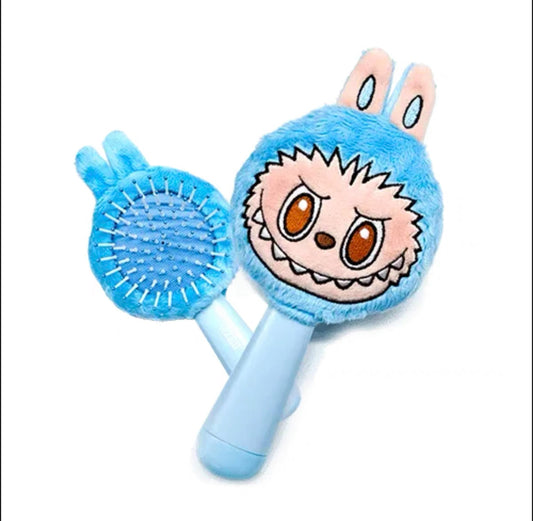 Pop Mart The Monsters Labubu Lazy Yoga Plush Hair Brush