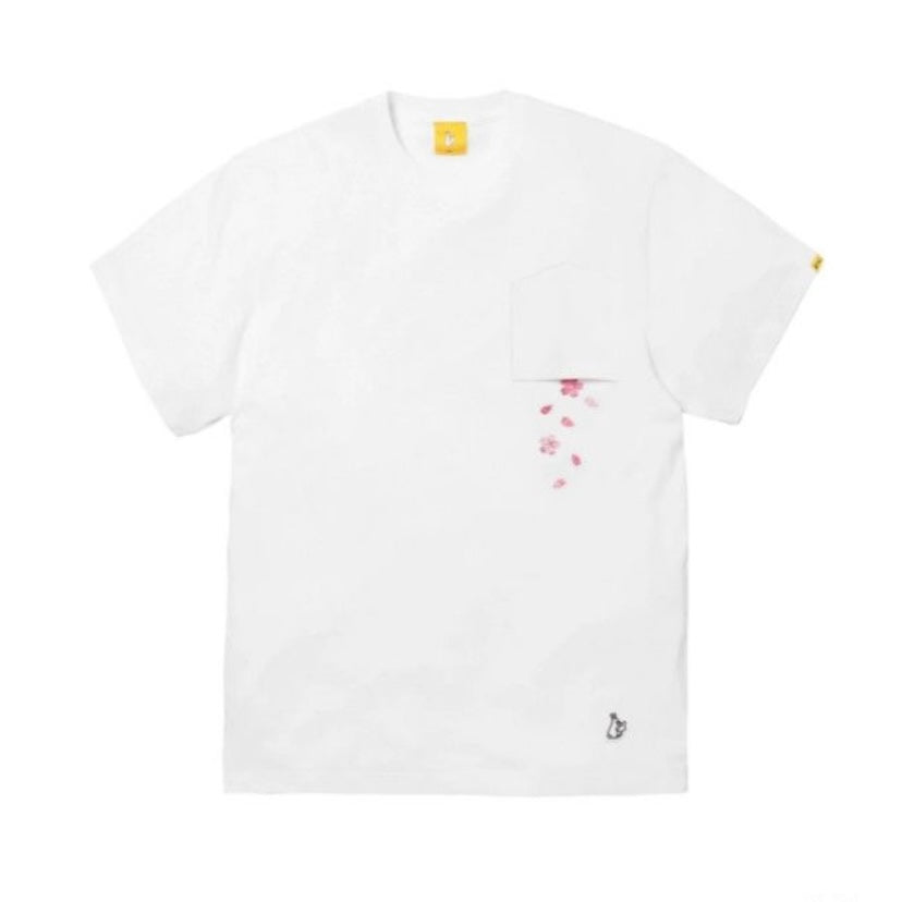 FR2 Japan Sakura Embroidery Pocket White Tee