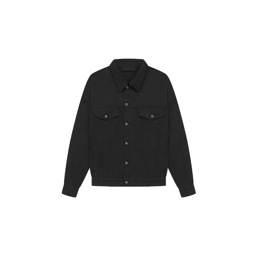 Essentials FW23 Jet Black Denim Jacket