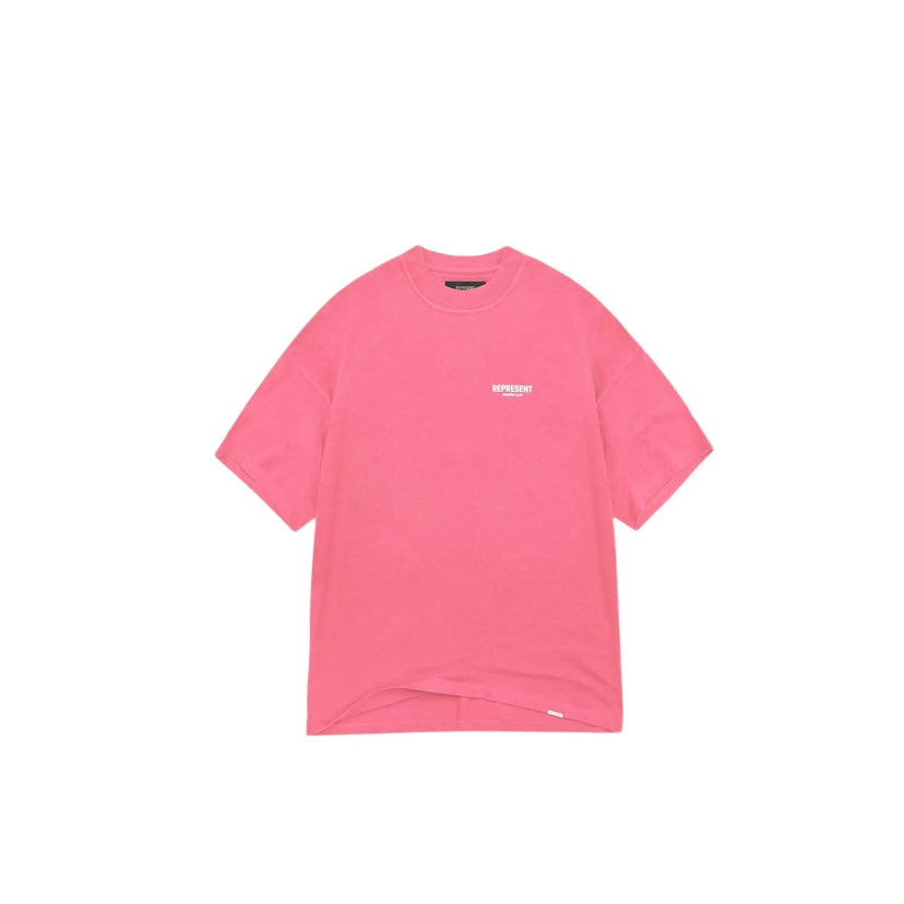 Represent Owner's Club White Bubblegum Pink Tee