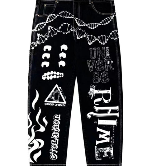 Rhime Genetic Black Denim Pants MrMEE