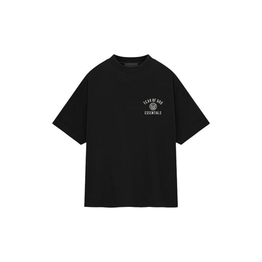 Essentials FW24 Black Jersey Crewneck Tee