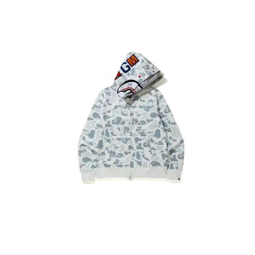 Bape Space Camo White Shark Double Jacket CRZ