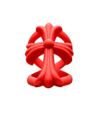 Chrome Hearts Rubber Infinity CH Cross Red Ring