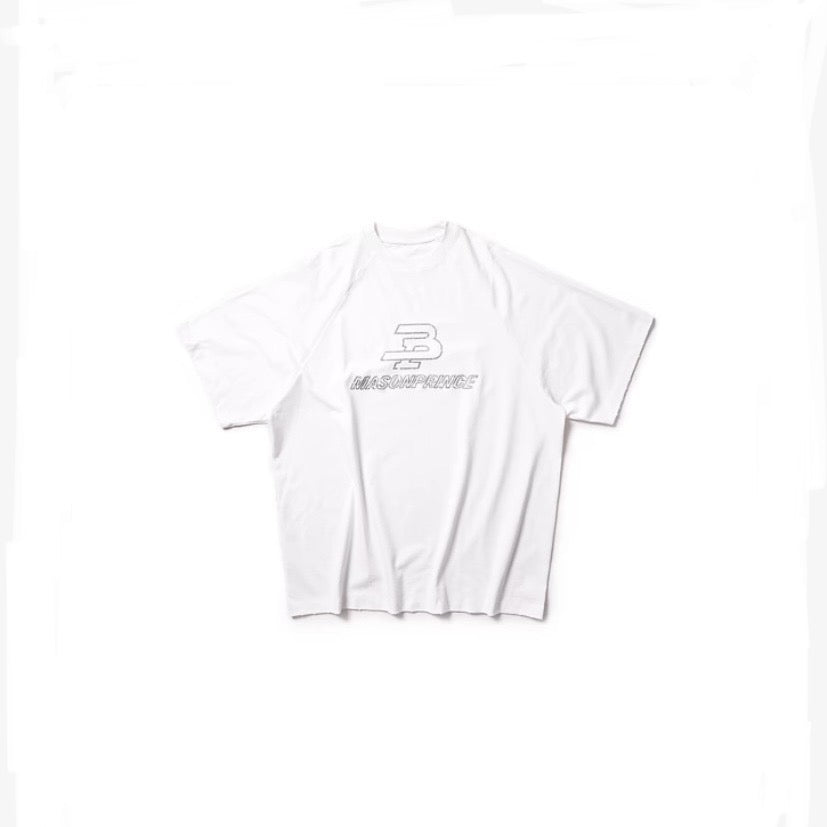 Masonprince Embroidery Logo White Tee JM