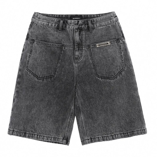 Masonprince Washed Denim Black Shorts JM