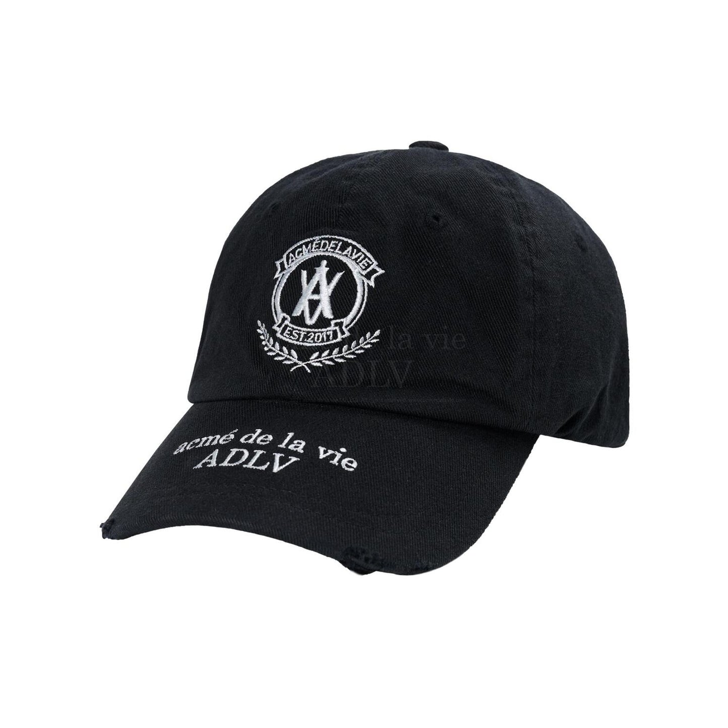 ADLV Laurel Emblem Destroyed Washing Ball Black Cap