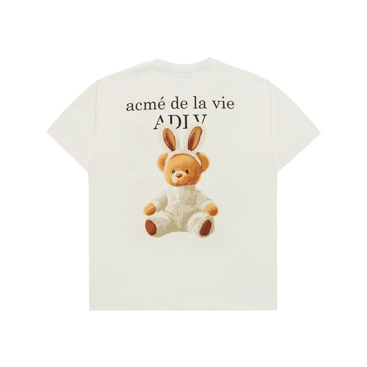 ADLV Rabbit Bear Doll Logo Cream Tee