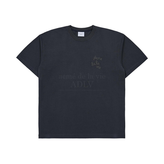 ADLV Embossing Script Logo Charcoal Tee