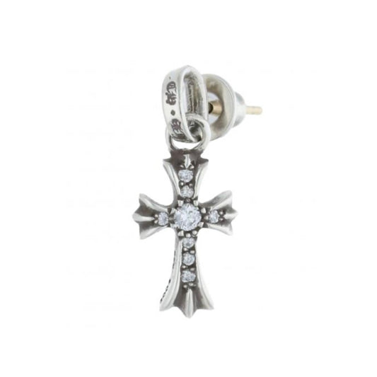 Chrome Hearts Baby Fat White Gold Earrings BF