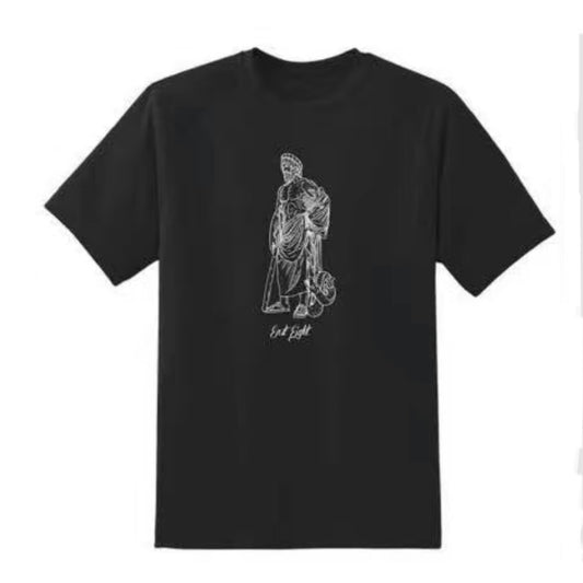 East Eight E8 Horoscope Constellation Black Tee