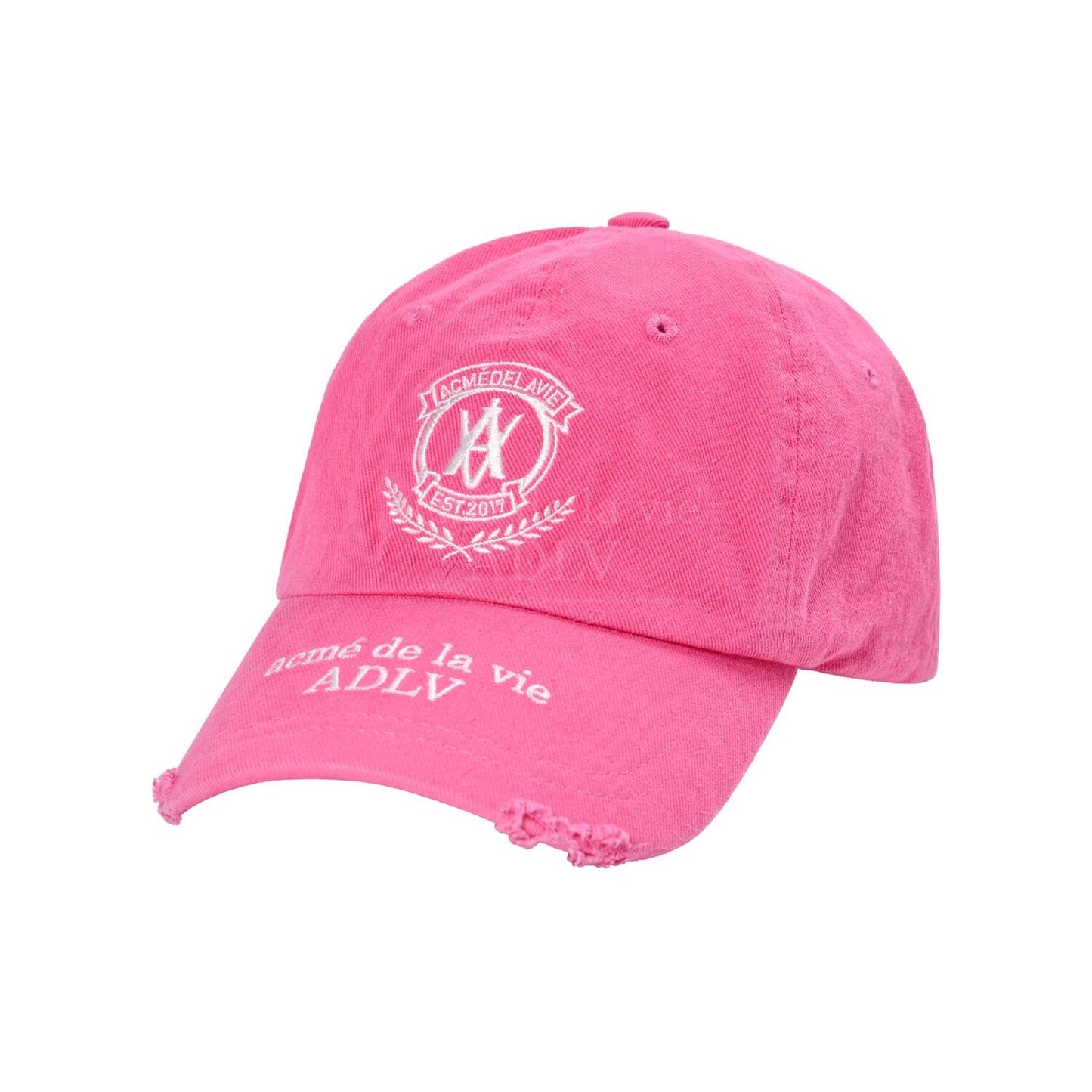 ADLV Laurel Emblem Destroyed Washing Ball Pink Cap