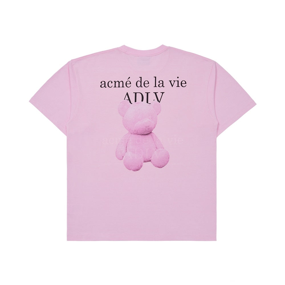 ADLV Fuzzy Bear Light Pink Tee