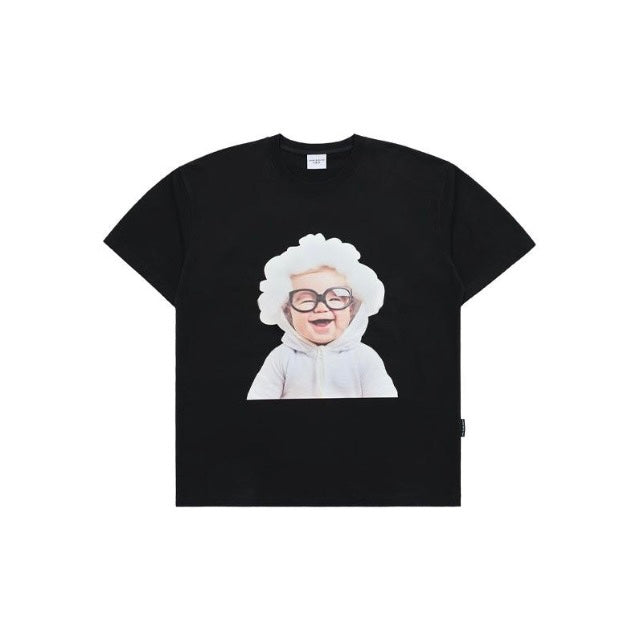 ADLV Baby Face Cloud Baby Black Tee