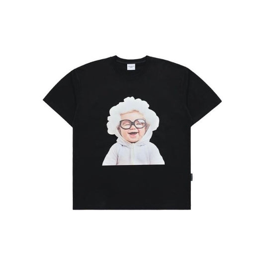 ADLV Baby Face Cloud Baby Black Tee